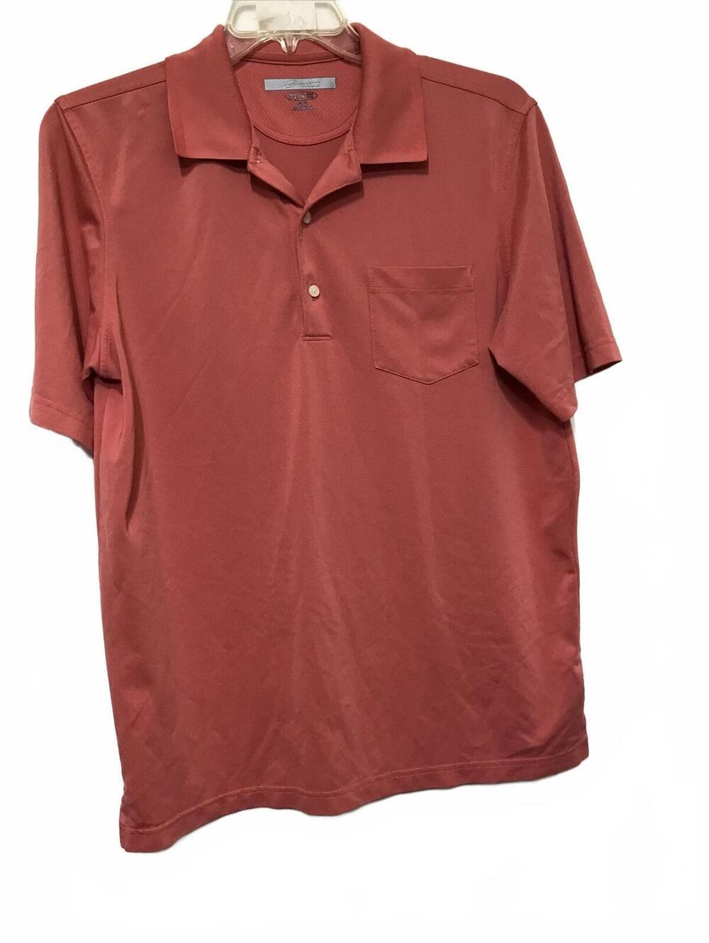 Greg Norman golf shirts Orange Men Size M Short Sleeve